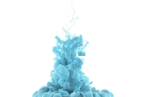 Blue Paint Splash Isolated White — Stock Photo, Image