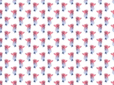 renkli sulu boya boya lekeleri, beyaz izole ile Seamless Modeli