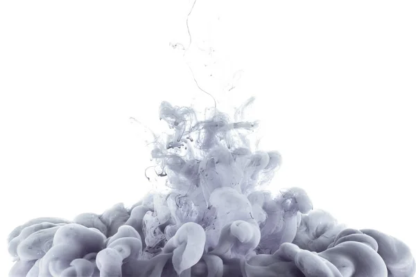 Splash Grey Paint Isolated White Black White — Stock Photo, Image