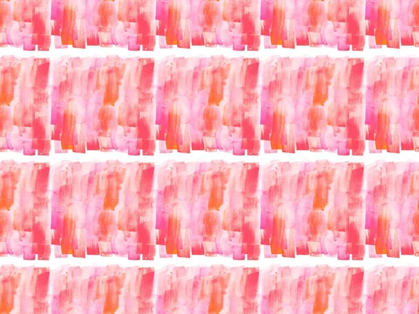 Seamless Pattern Pink Watercolor Paint Spots Isolated White — Stock Photo, Image