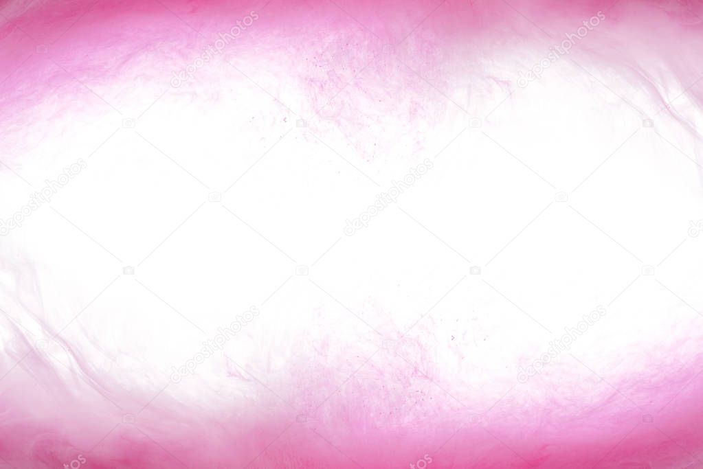 background with swirls of pink paint in water