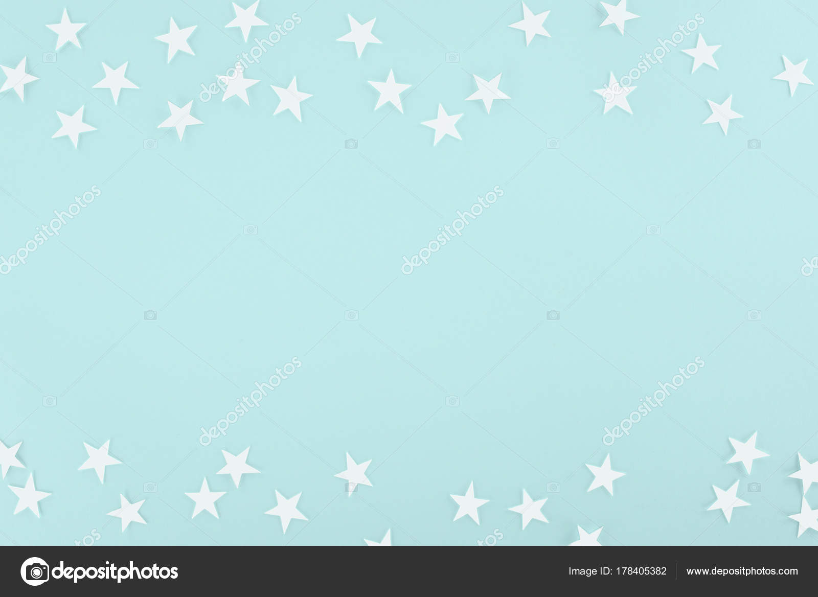 Background White Paper Stars Isolated Light Blue Stock Photo By C Vadimvasenin