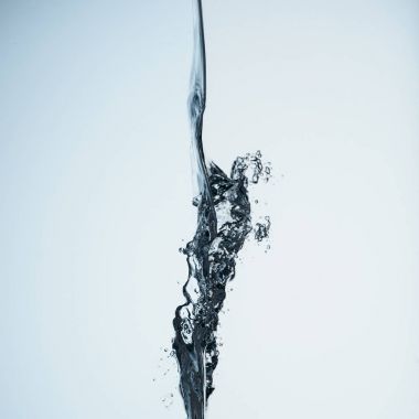 minimalistic background with water splash, isolated on white clipart