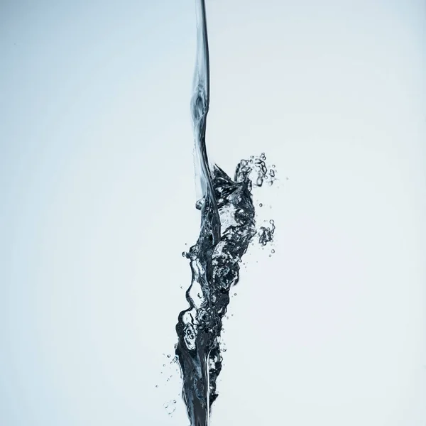 Minimalistic Background Water Splash Isolated White — Stock Photo, Image