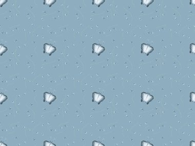 seamless texture with melting ice cubes, isolated on gray clipart