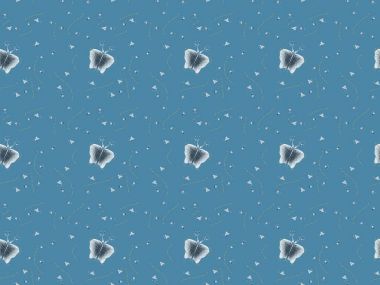 seamless background with melting ice cubes, isolated on blue clipart