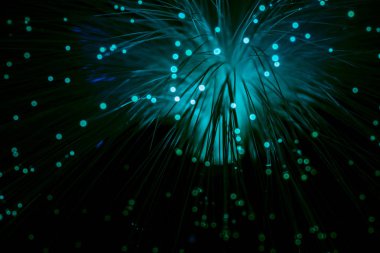 shiny blue fiber optics background clipart