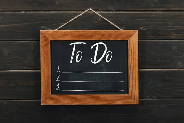 Placa Com Letras Para Fazer Pendurado Parede Madeira — Fotografia de Stock