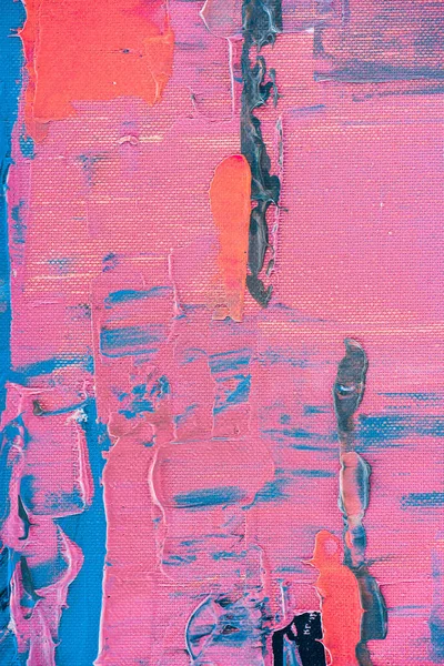 抽象背景与粉红色油油漆画笔笔触 — 图库照片
