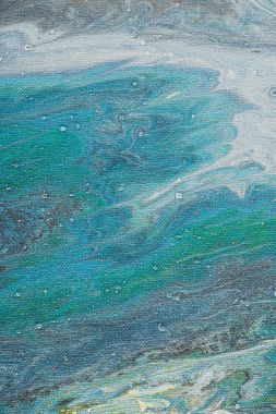 mavi arka plan olarak Yağlıboya Resim