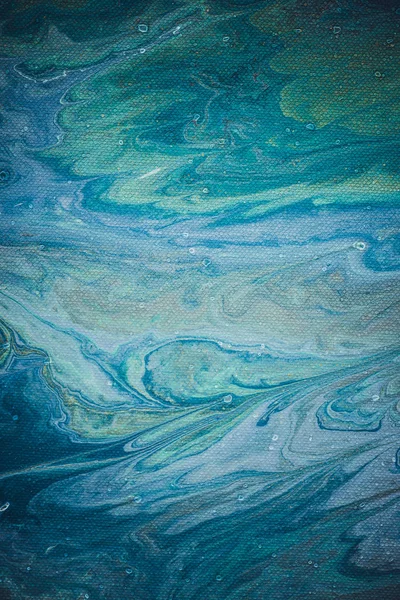 Abstrait Fond Bleu Avec Peinture Acrylique — Photo