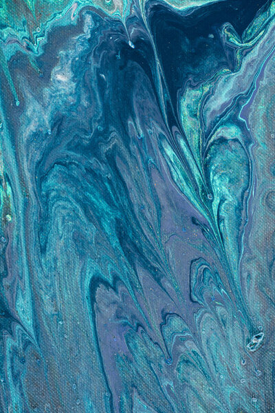 close up of blue oil painting as abstract background 
