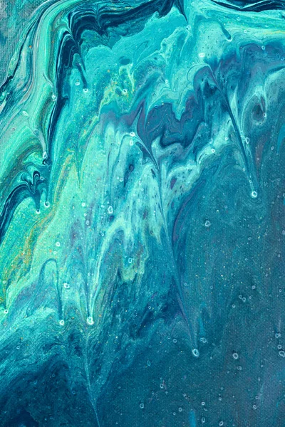 Abstract Blue Texture Acrylic Paint — Stock Photo, Image