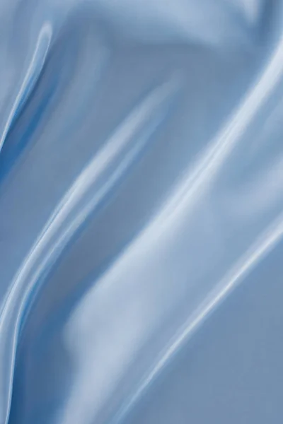Azul Brilhante Tecido Cetim Fundo — Fotografia de Stock