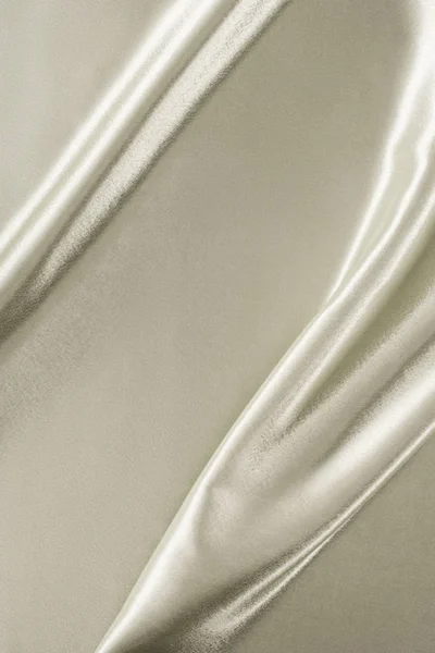 Metallic Silver Shiny Satin Fabric Background — Stock Photo, Image