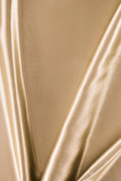 Golden Elegant Satin Fabric Background — Stock Photo, Image