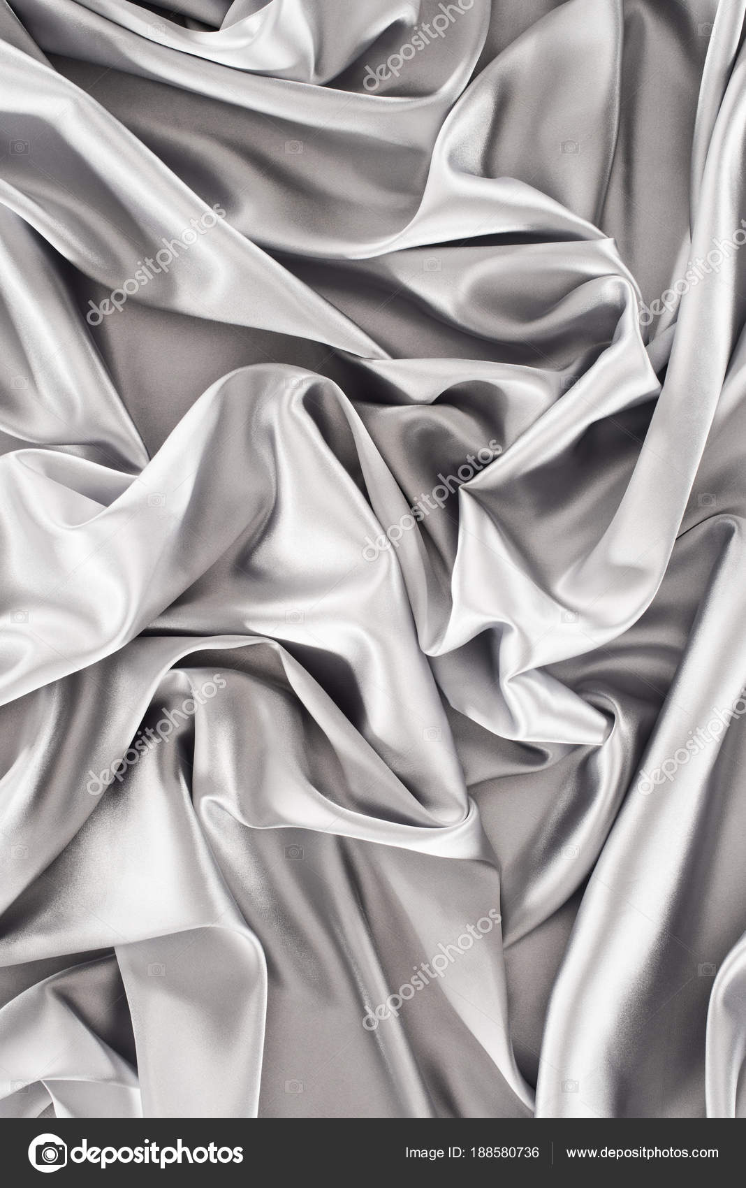 Silver Elegant Shiny Silk Fabric Background — Stock Photo ...