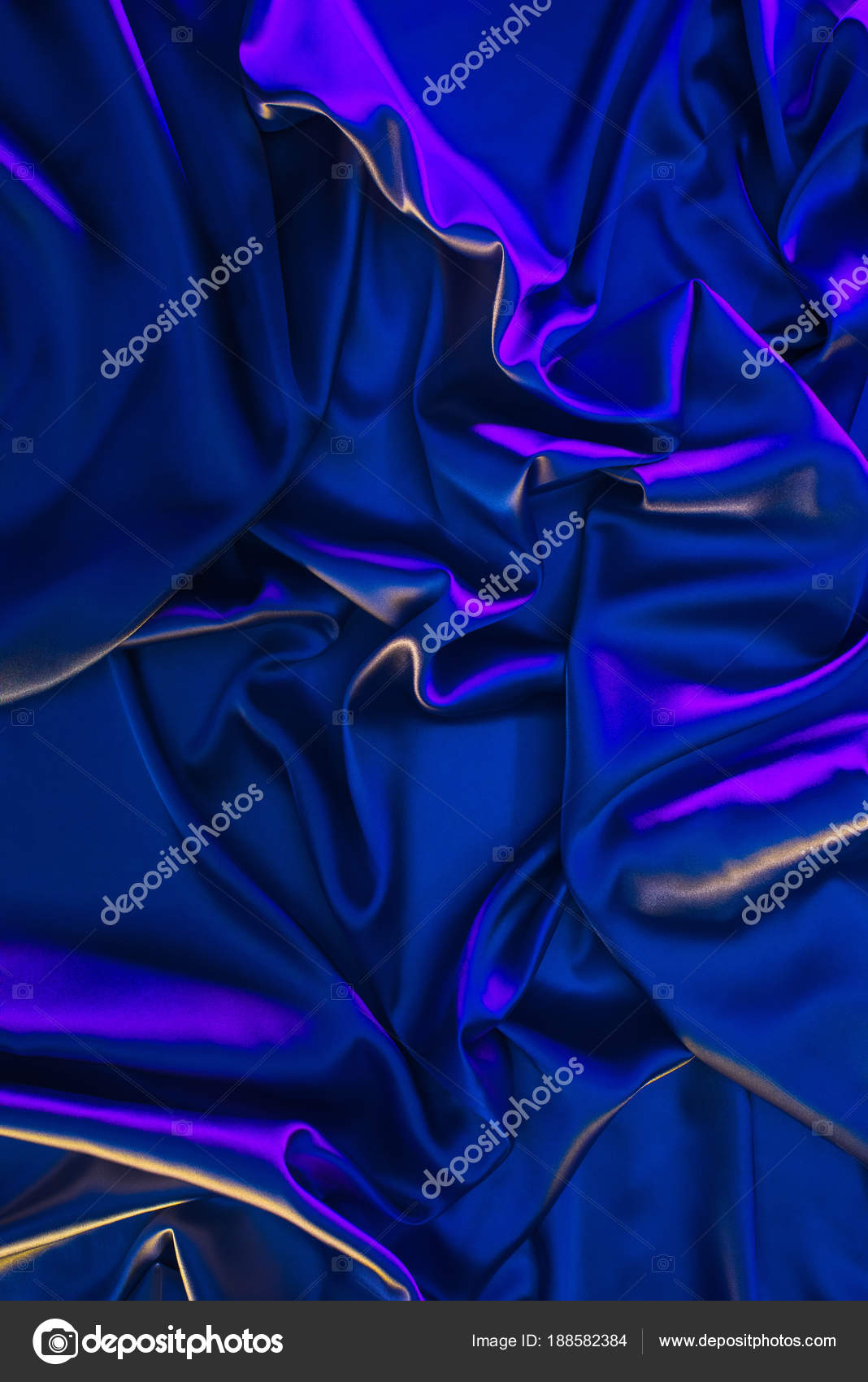 Ultraviolett Und Blau Glänzende Seide Stoff Hintergrund
