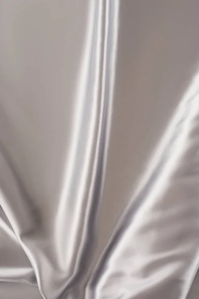 Срібний Блискучий Атласний Тканинний Фон — стокове фото