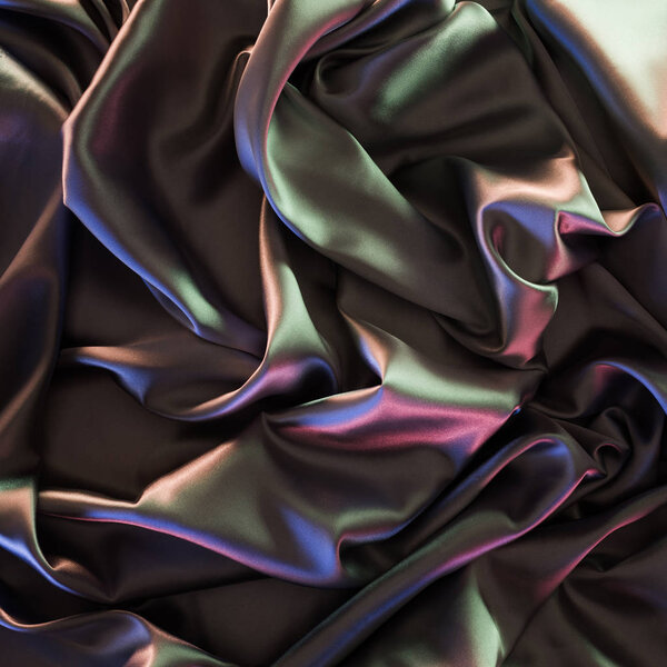 colored beautiful shiny silk fabric background