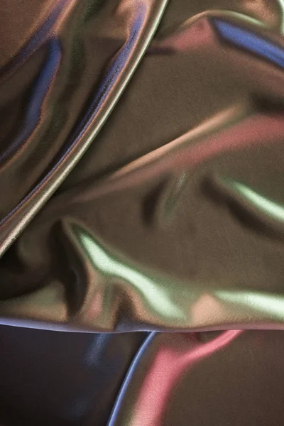 Green Pink Shiny Satin Fabric Background — Free Stock Photo