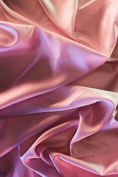 Beige Pink Shiny Satin Fabric Background — Stock Photo, Image
