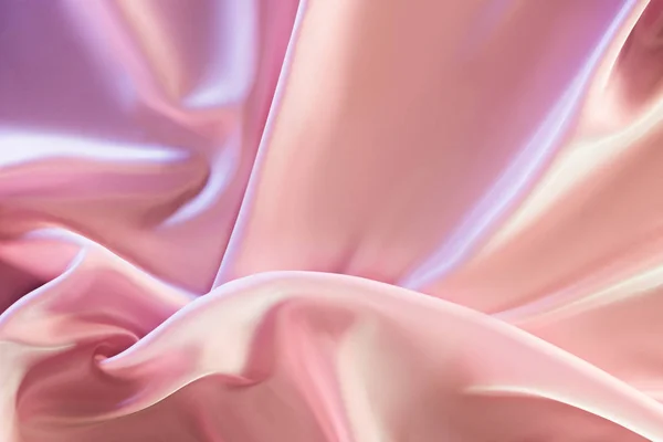 Бежевый Розовый Декоративные Шелковые Ткани Фона — стоковое фото