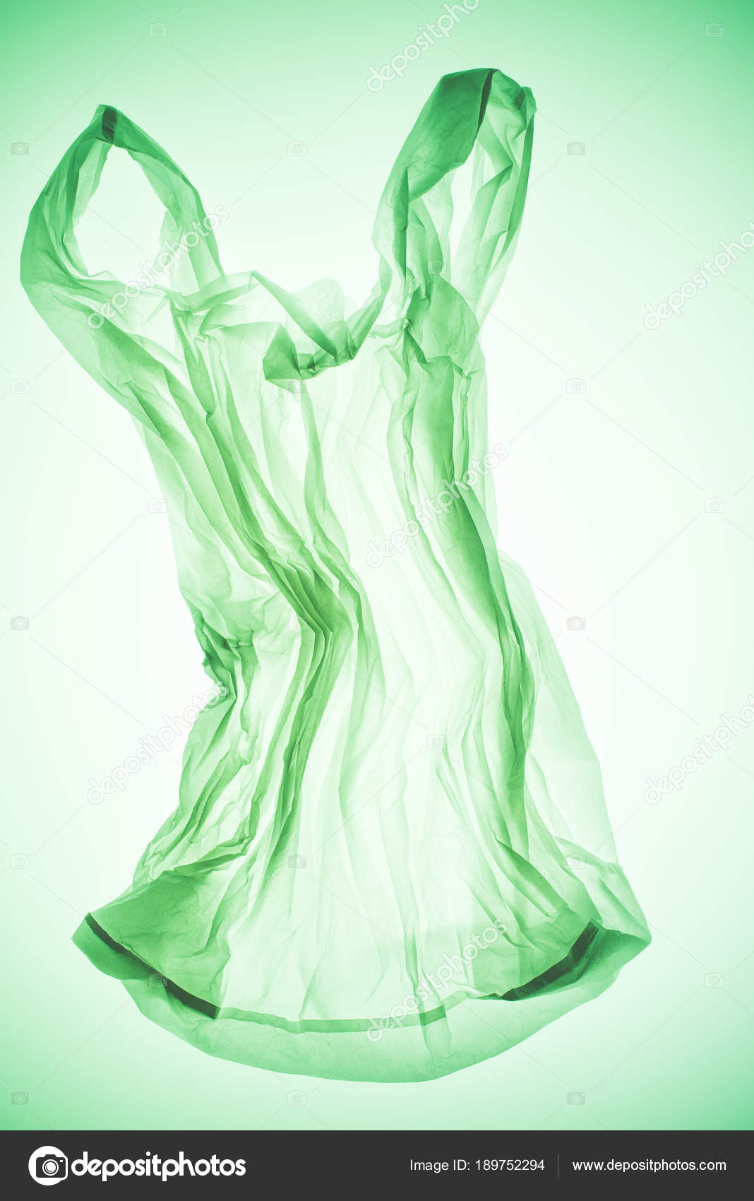 Download Crumpled Transparent Plastic Bag Colorful Green Light Stock Photo Image By C Vadimvasenin 189752294