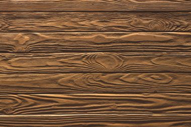 Wooden fence horizontal planks background painted in brown clipart