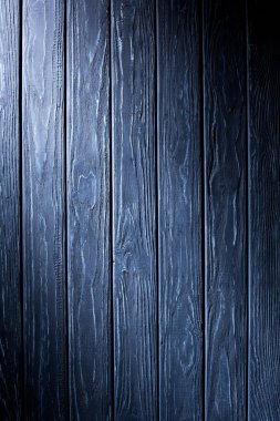 Carpentry template with blue wooden planks clipart
