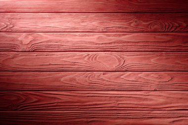 Carpentry template with red wooden planks clipart