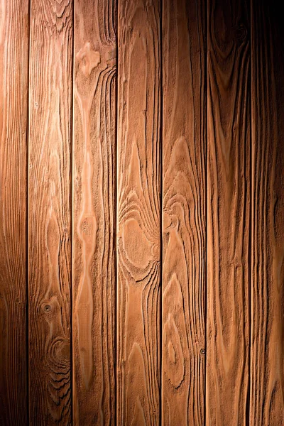 Wooden Fence Planks Background Painted Brown — Stock Photo, Image