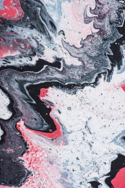 Gri ve pembe yağlı boya ile soyut doku