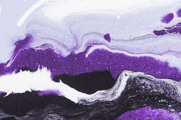 Arte Fundo Roxo Com Tinta Acrílica — Fotografia de Stock