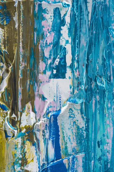 Sanatsal Doku Yağlı Boya Renkli Fırça Darbeleri — Stok fotoğraf