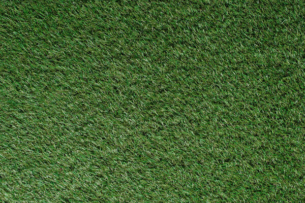 top view of field with green grass