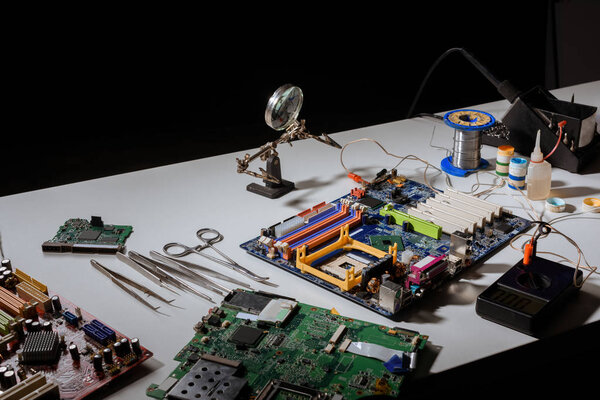 Circuit board and engineering equipment on table
