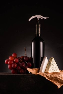 wine cheese clipart