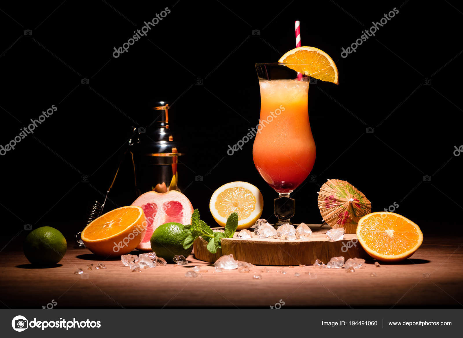 Cocktail mit orangensaft