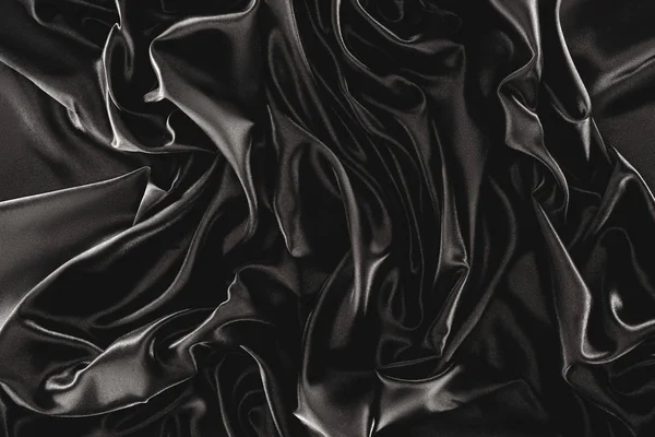 Πλήρους Καρέ Μαύρο Κομψό Μεταξωτό Ύφασμα Φόντο — Φωτογραφία Αρχείου