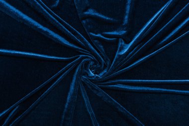 top view of crumpled textured velour cloth clipart
