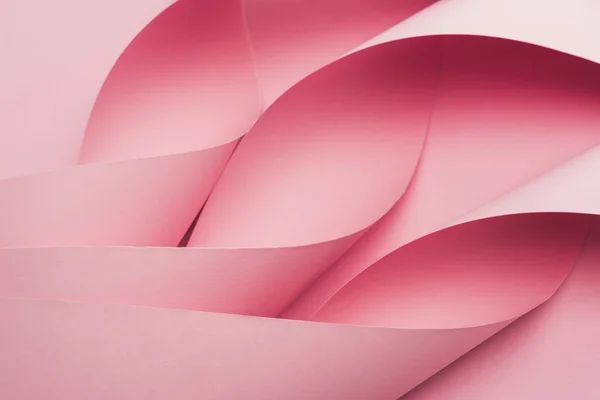Abstract Pink Paper Swirls Pink Background — 图库照片