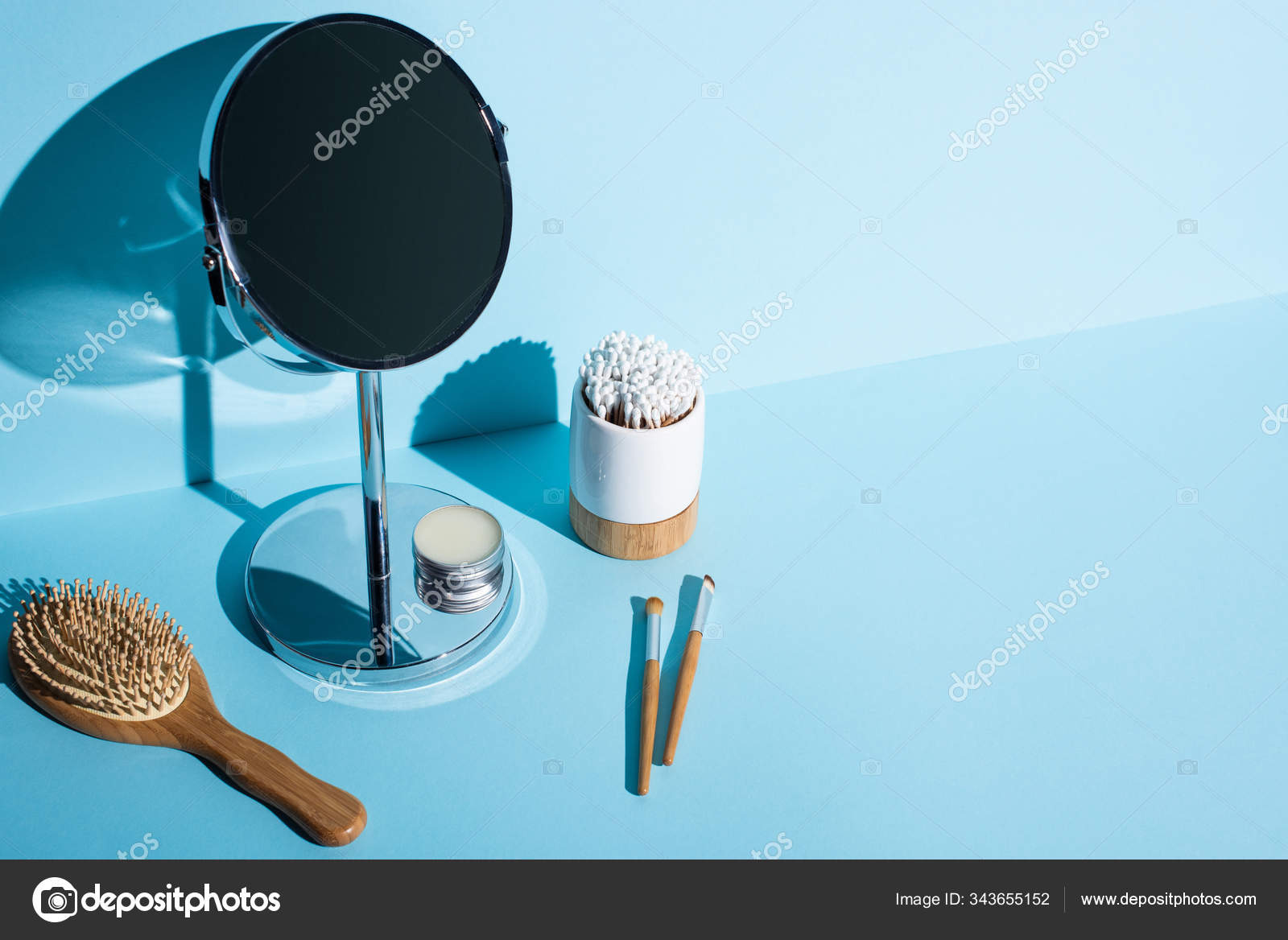 Download Mirror Jar Wax Next Hair Brush Cosmetic Brushes Toothbrush Holder Stock Photo Image By C Vadimvasenin 343655152