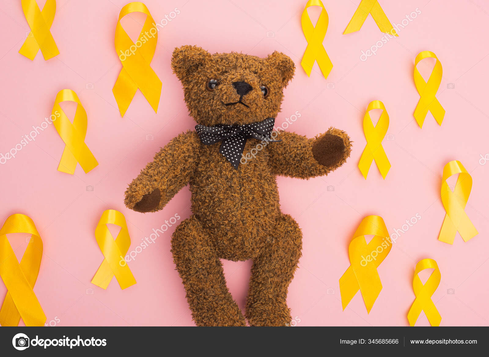 pink and yellow teddy bear