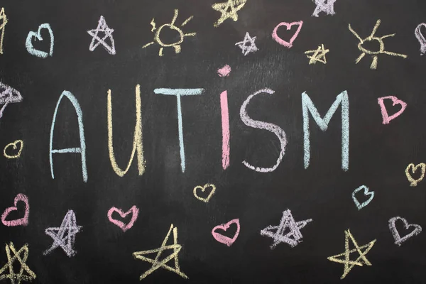 자폐증 칠판의 — 스톡 사진