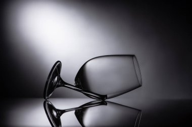 broken sharp transparent glass in dark clipart