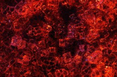 top view of abstract dark red glass textured background clipart
