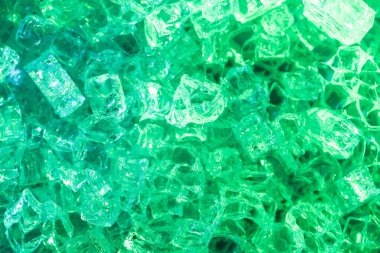 top view of abstract green ice textured background clipart