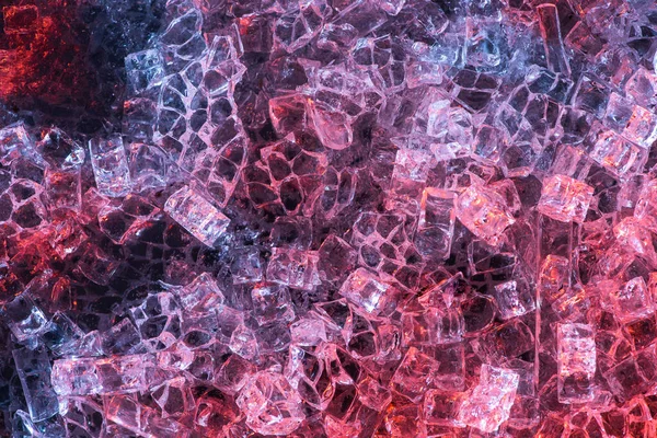 Bovenaanzicht Van Kleurrijke Abstracte Blauw Rood Paars Glas Textuur Achtergrond — Stockfoto