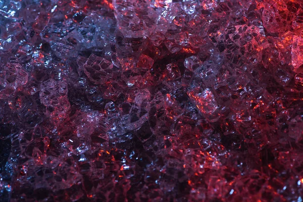 Вид Зверху Темний Абстрактний Червоний Фіолетовий Скляний Текстурований Фон — стокове фото